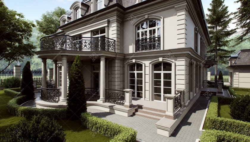 дом архитектура французский стиль идеи строительство